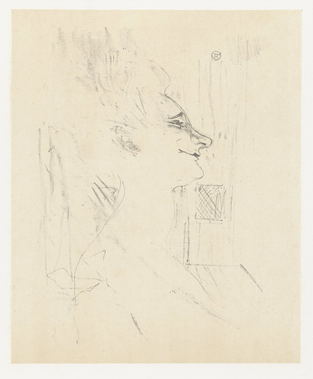 Porträt der Schauspielerin Yvette Guilbert in Soularde von Henri de Toulouse Lautrec