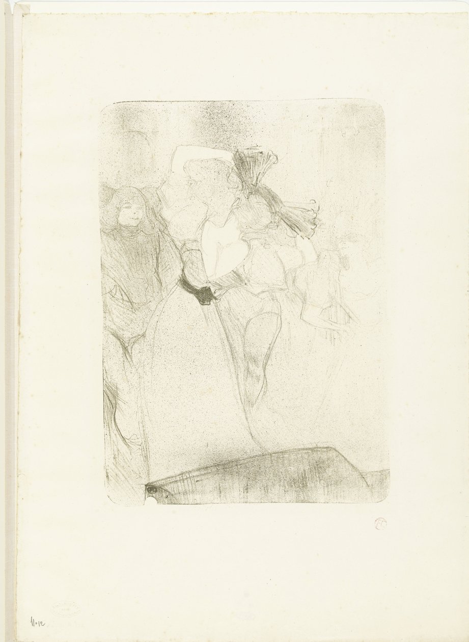 Porträt der Sängerin Marcelle Lender beim Boléro-Tanz in der Oper Chilpéric von Henri de Toulouse Lautrec