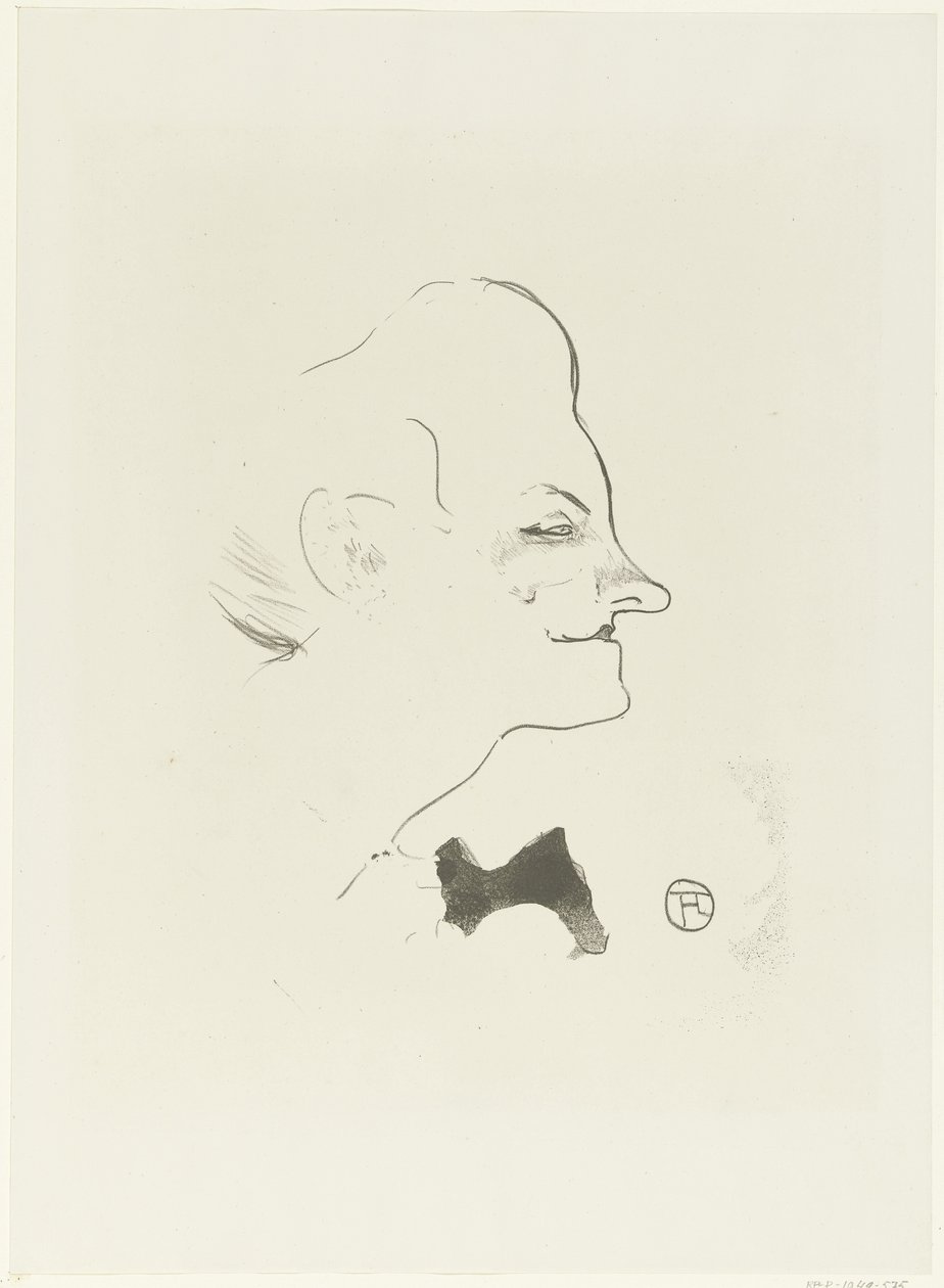 Porträt der Sängerin Yvette Gilbert von Henri de Toulouse Lautrec