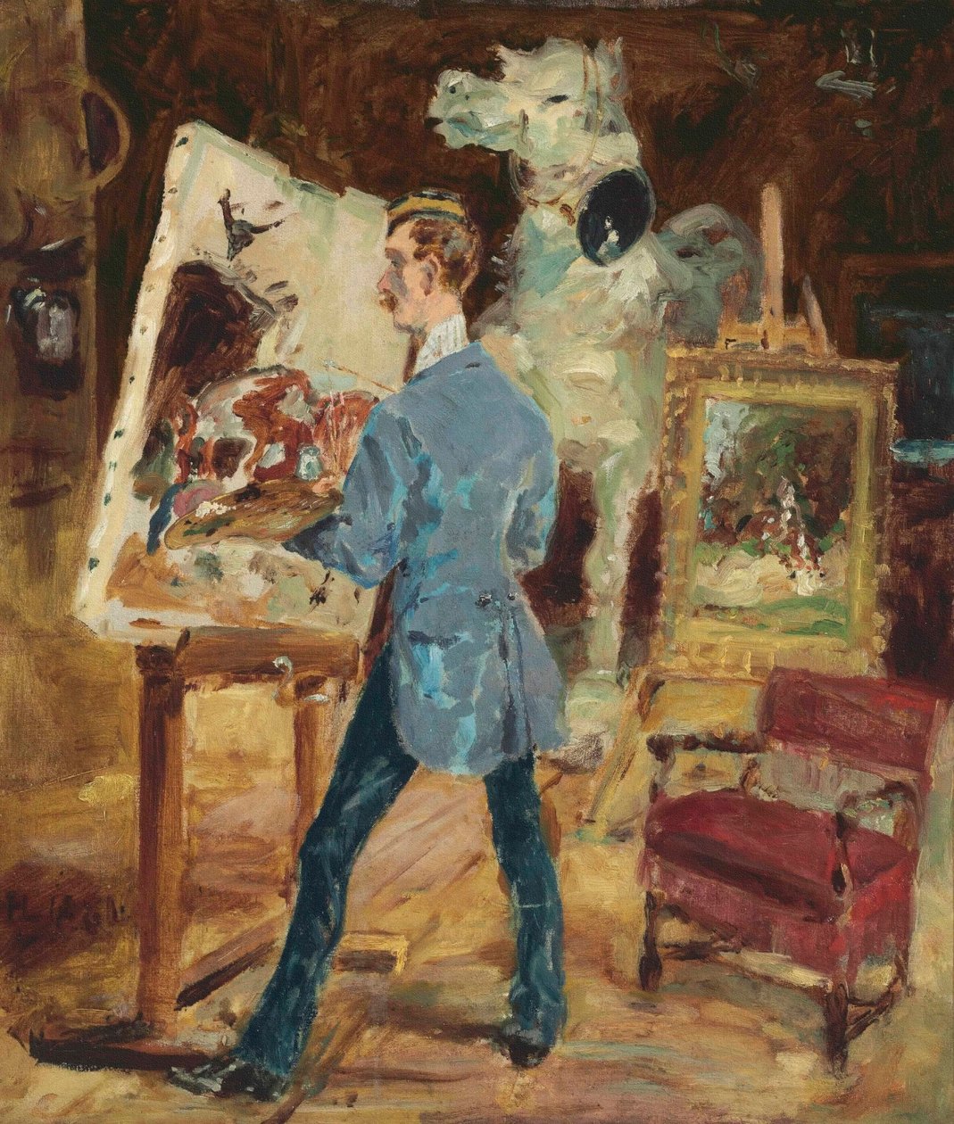 Princeteau in seinem Atelier; Princeteau dans son Atelier, 1881 von Henri de Toulouse Lautrec