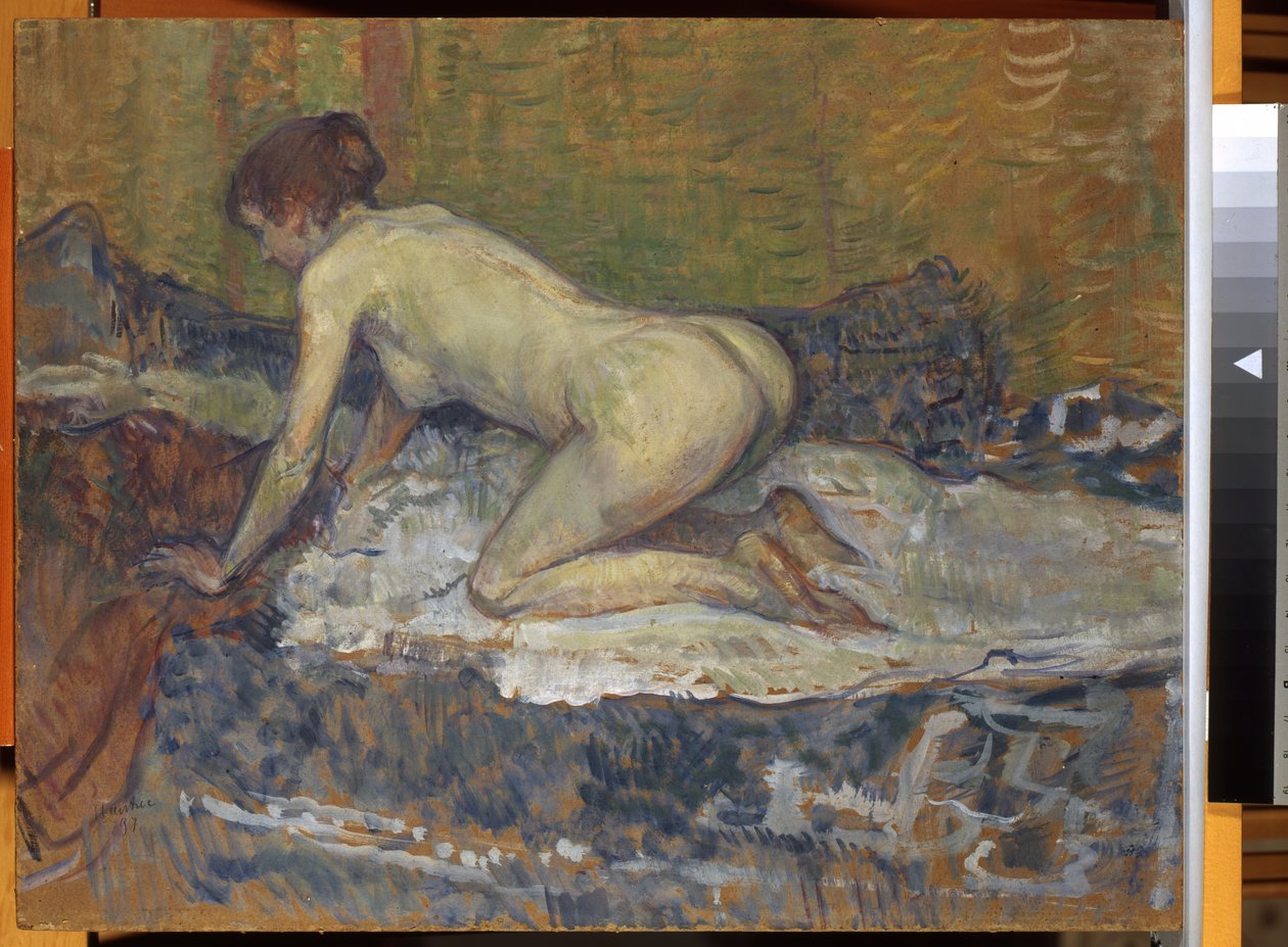 Rothaariger Akt in der Hocke von Henri de Toulouse Lautrec