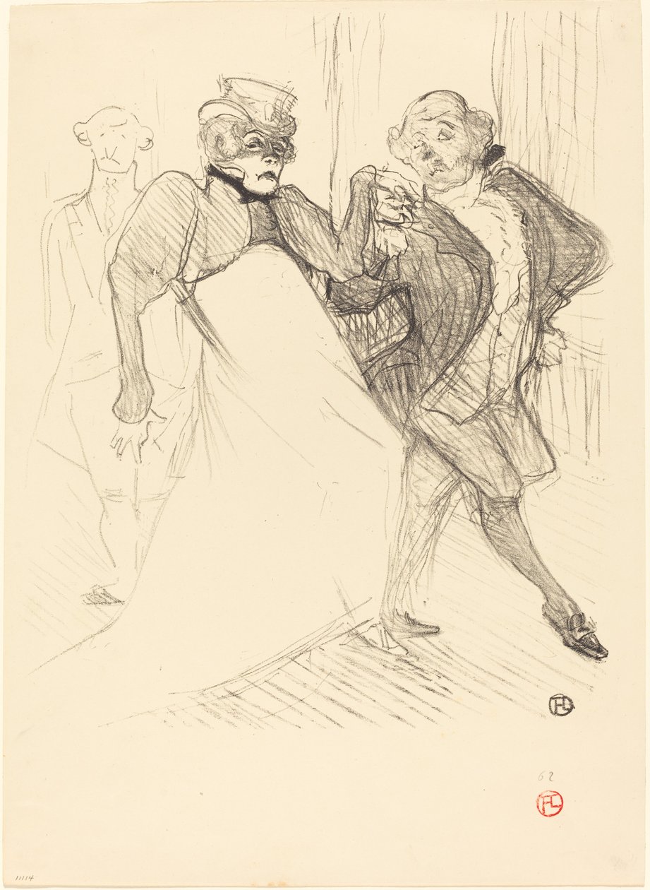 Réjane und Galipaux in "Madame Sans-Gêne" von Henri de Toulouse Lautrec