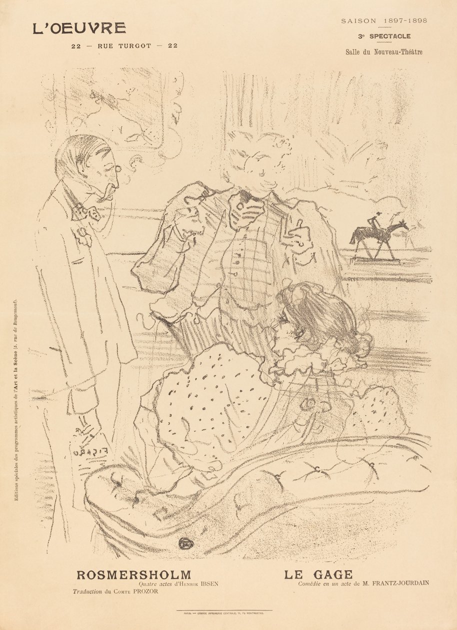 Rosmersholm; Das Pfand von Henri de Toulouse-Lautrec