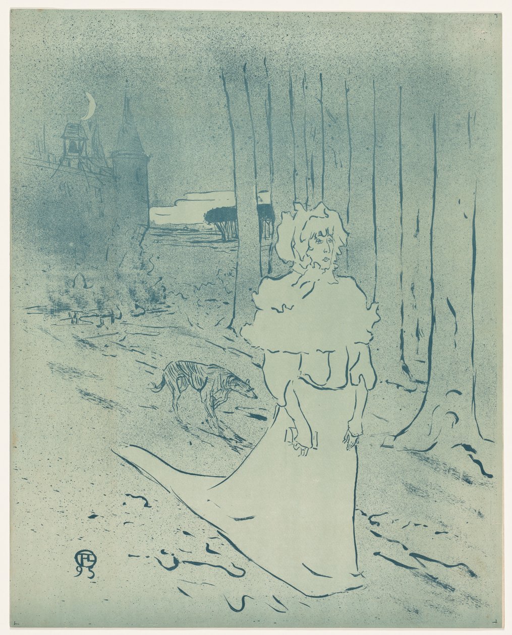 Die Burgherrin oder der Alarm von Henri de Toulouse Lautrec