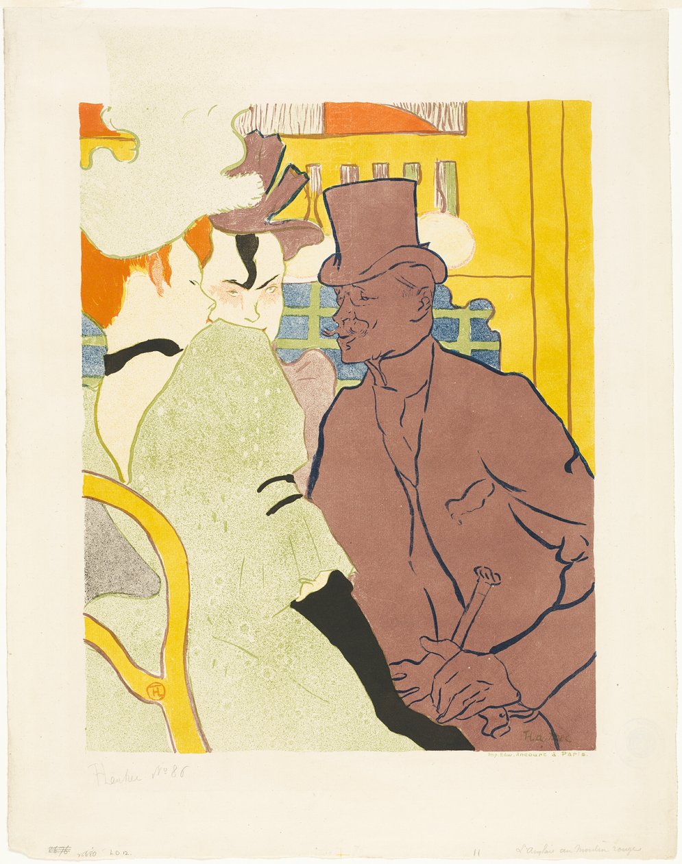 Der Engländer im Moulin Rouge von Henri de Toulouse Lautrec