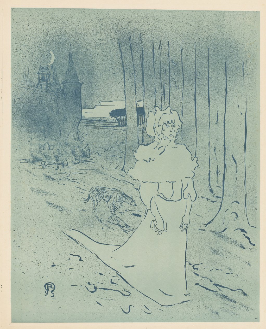 Die Herrin des Herrenhauses oder das Omen La chatelaine ou le tocsin, 1895 von Henri de Toulouse Lautrec