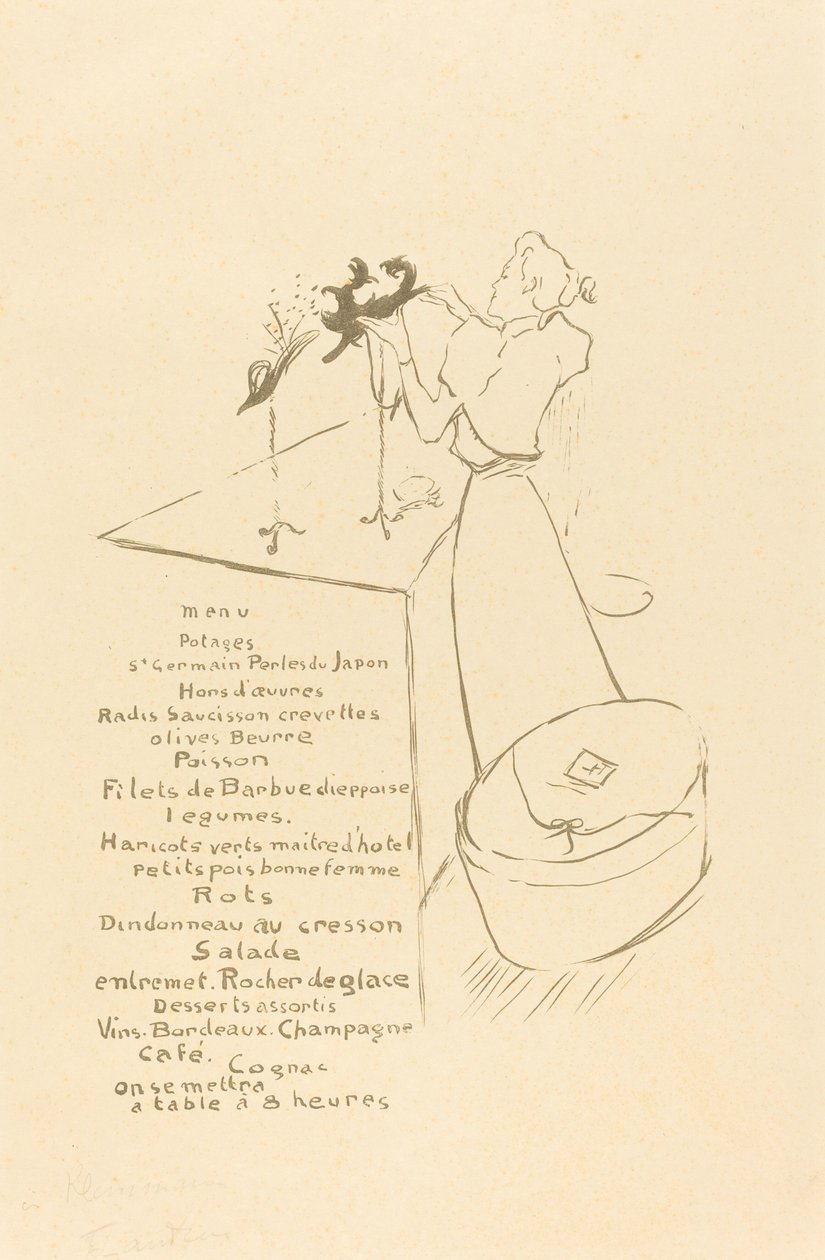 Die Modistin (Renée Vert) von Henri de Toulouse Lautrec