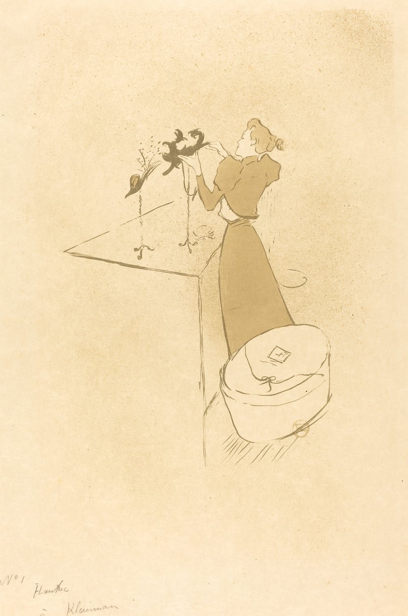 Die Modistin (Renée Vert) von Henri de Toulouse Lautrec