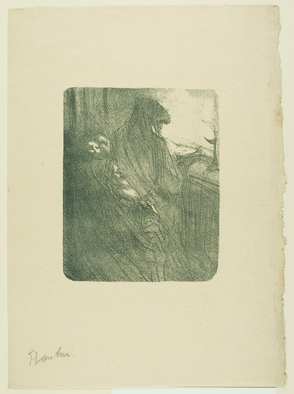 Die alten Flirts, aus Mélodies de Désiré Dihau von Henri de Toulouse Lautrec
