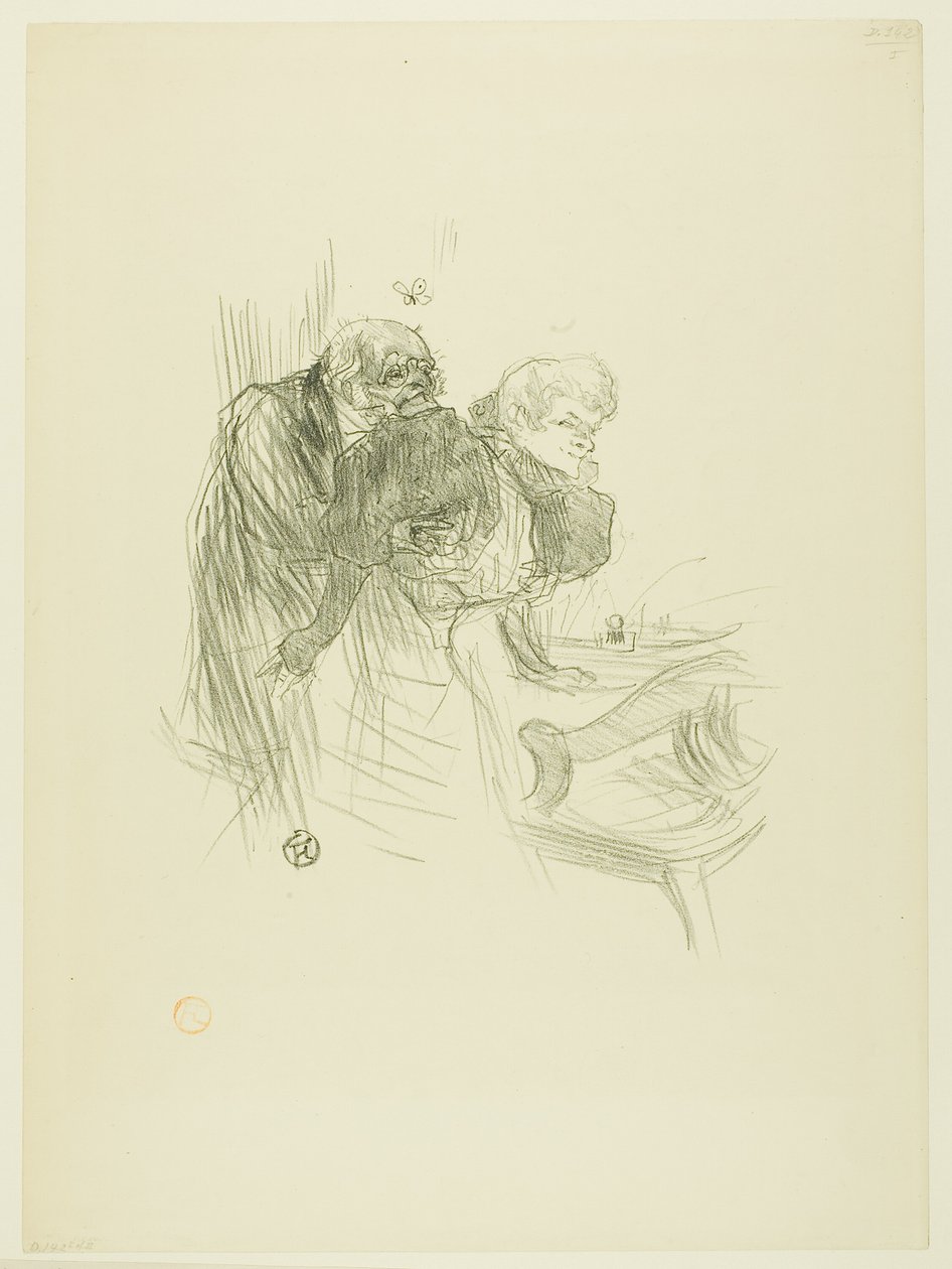 Das Gebet der polnischen Juden, aus Au Pied du Sinaï von Henri de Toulouse Lautrec