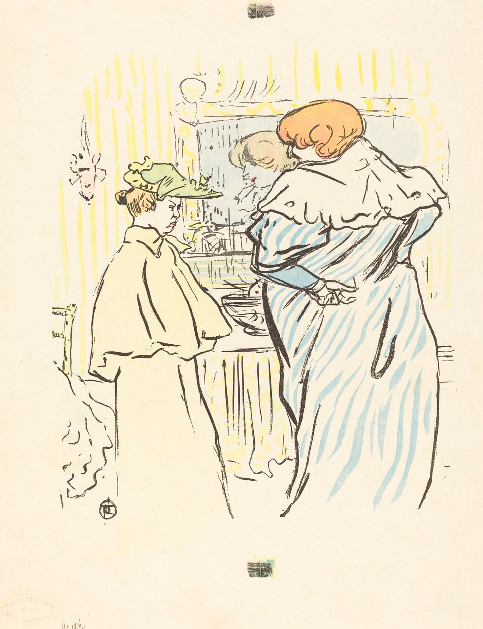 Zwei Frauen vor einem Spiegel von Henri de Toulouse-Lautrec