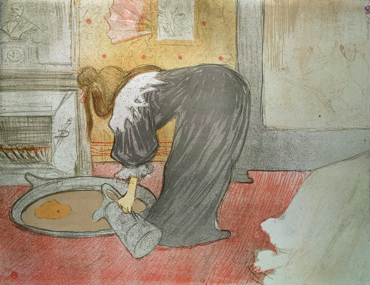 Frau in der Wanne aus "Elles", 1896 von Henri de Toulouse Lautrec