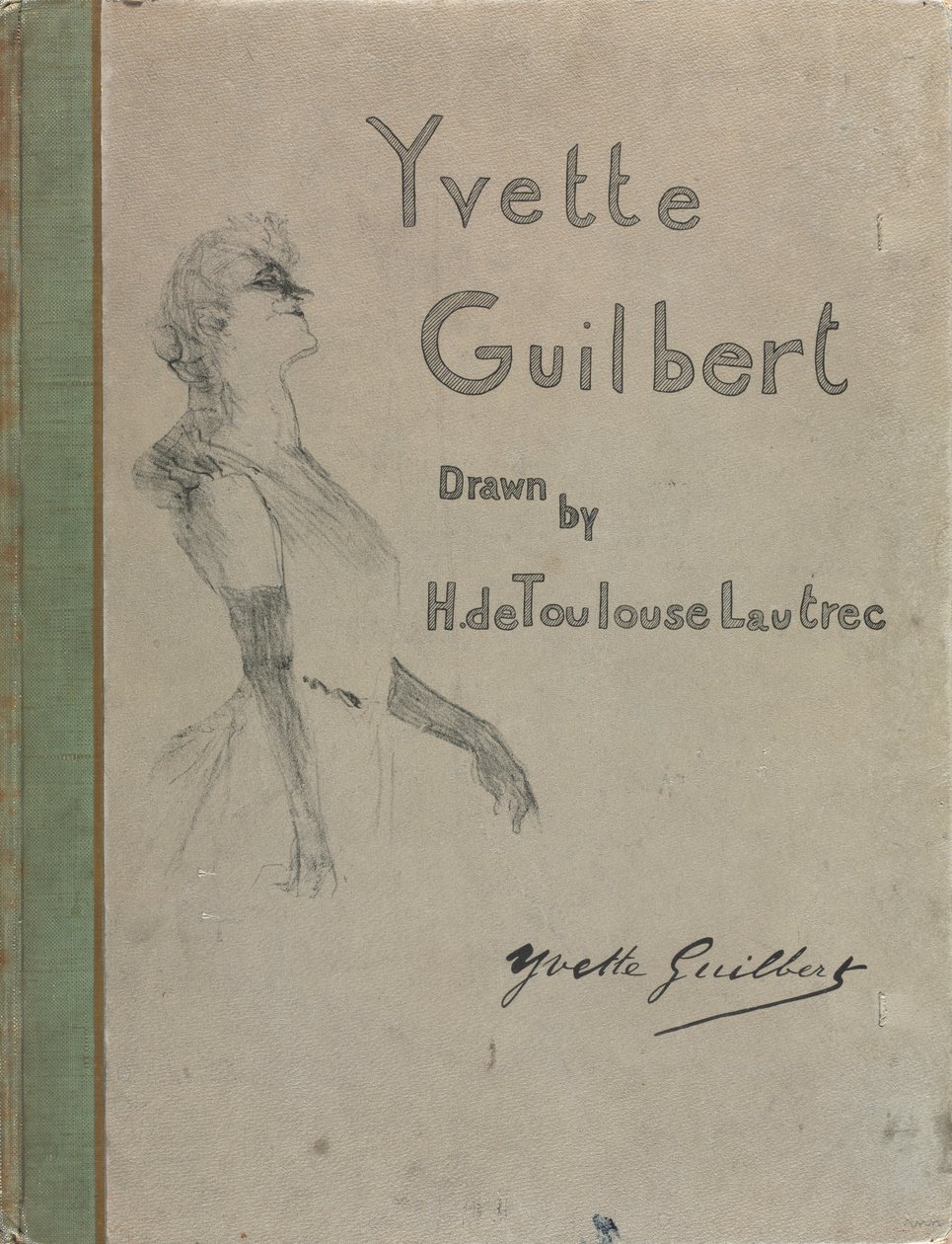 Yvette Guilbert-Englische Serie: Umschlag von Henri de Toulouse Lautrec