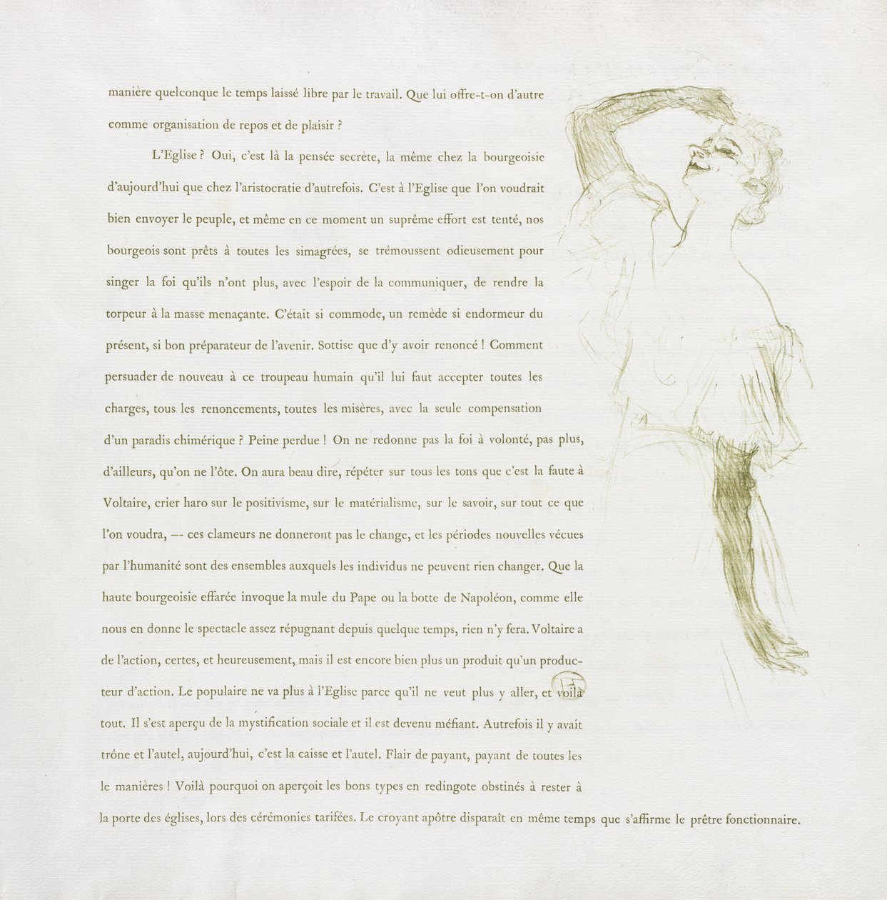 Yvette Guilbert - Französische Serie: Nr. 7 von Henri de Toulouse Lautrec