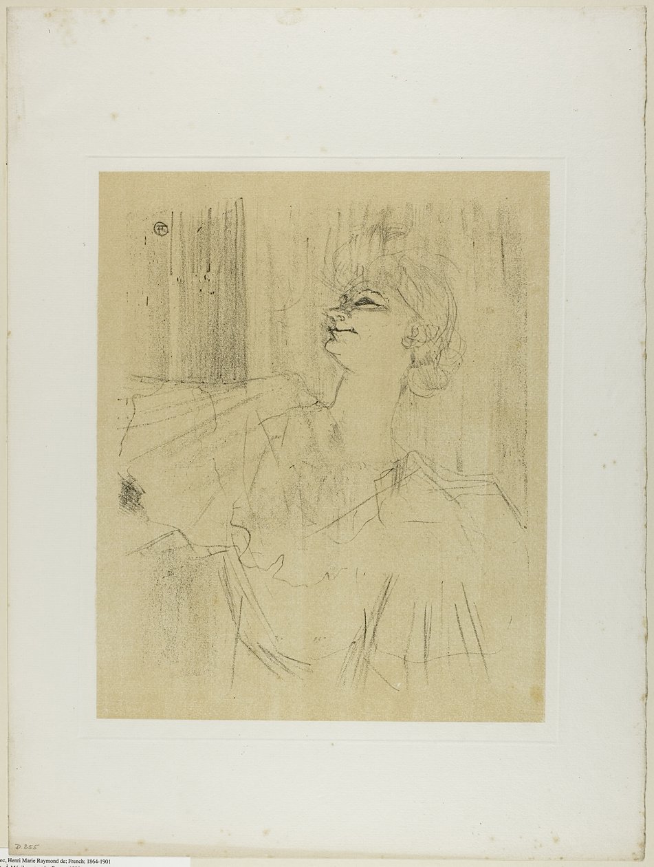 Yvette Guilbert—A Menilmontant de Bruant, aus Yvette Guilbert von Henri de Toulouse Lautrec
