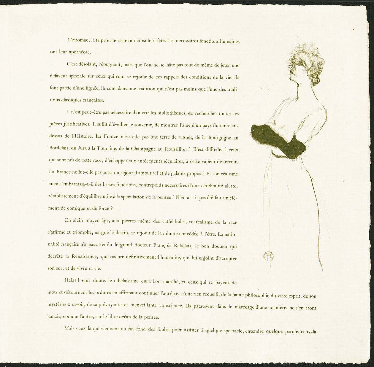 Yvette Guilbert von Henri de Toulouse Lautrec
