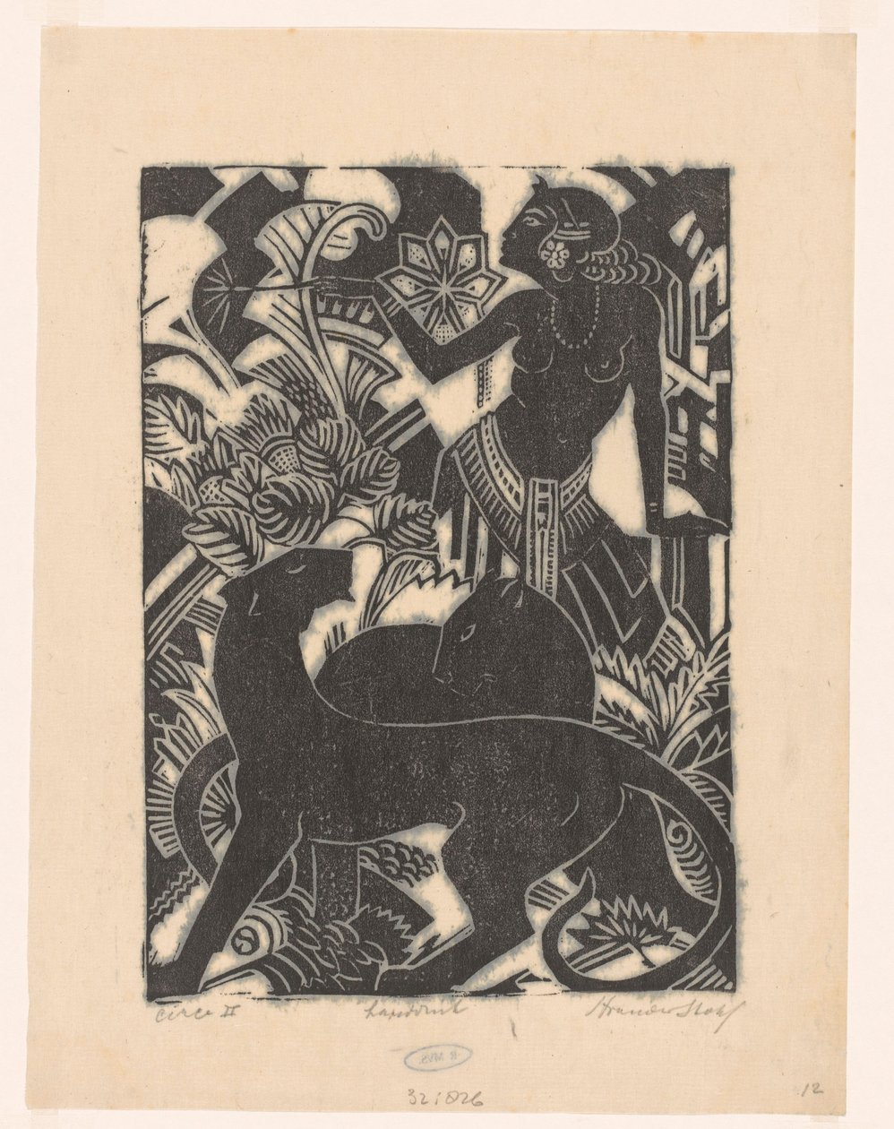 Circe II von Henri van der Stok (signed by artist)