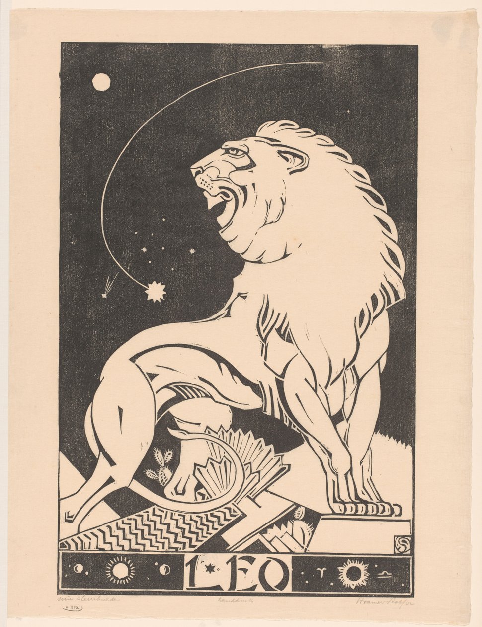 Sternzeichen Löwe von Henri van der Stok (signed by artist)