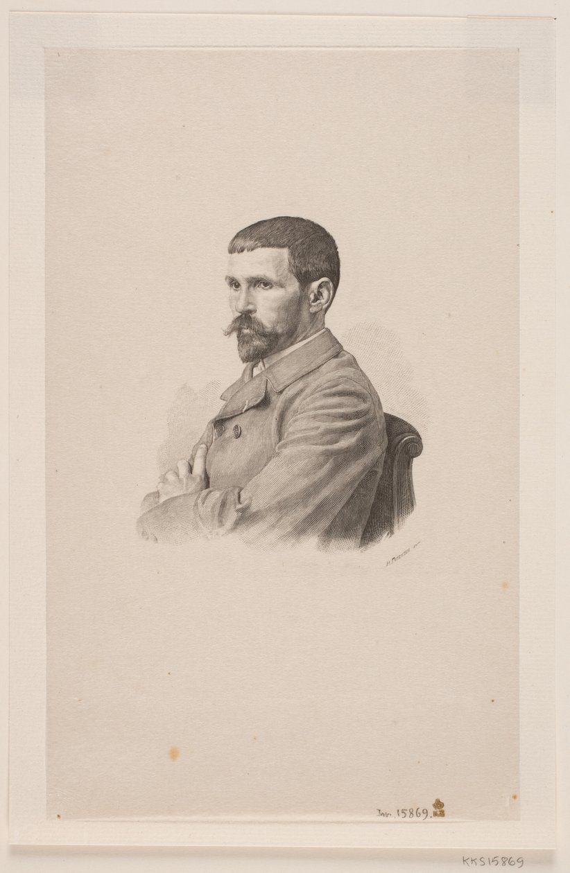 Porträt des Malers P. A. J. Dagnan-Bouveret von Henrik Arnold Hamilkar Sørensen