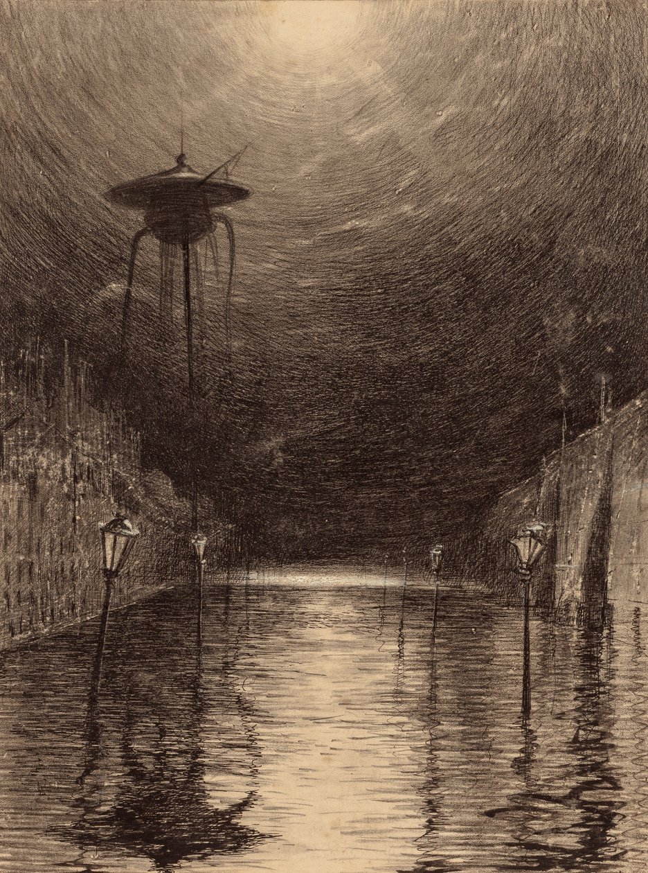 Marsmaschine über der Themse von Henrique Alvim Correa