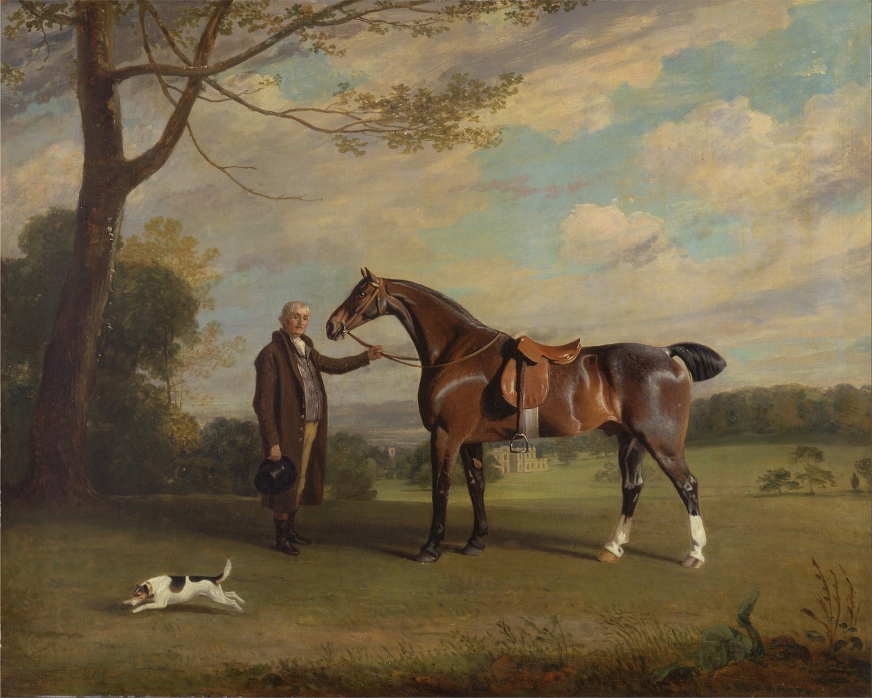 Der Stallmeister des Earl of Shrewsbury hält einen Jäger von Henry Bernard Chalon