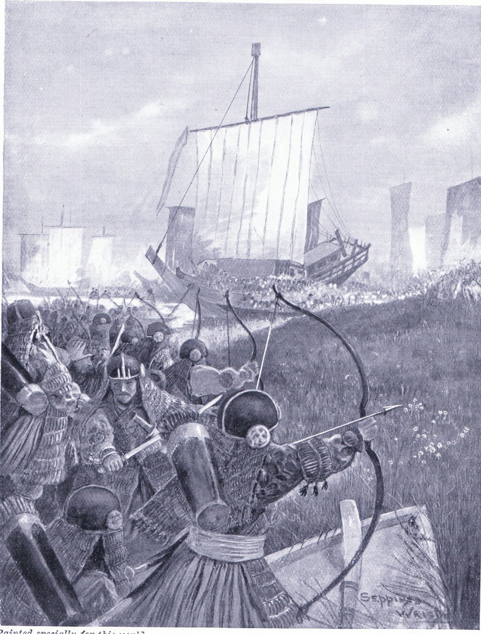 Die Japaner verwüsten die Küste Chinas, 1592 n. Chr. von Henry Charles Seppings Wright