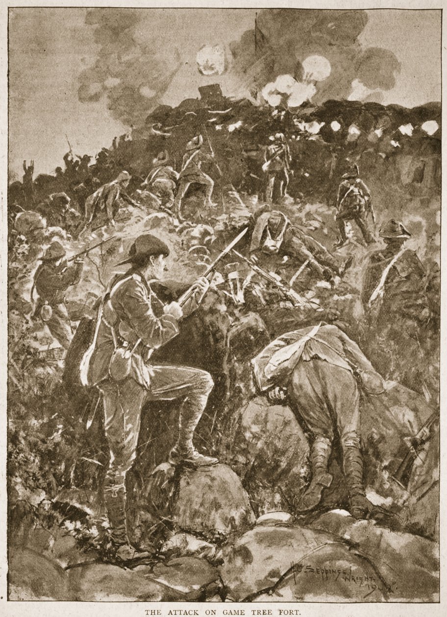 Der Angriff auf das Spielbaum-Fort, Illustration aus 