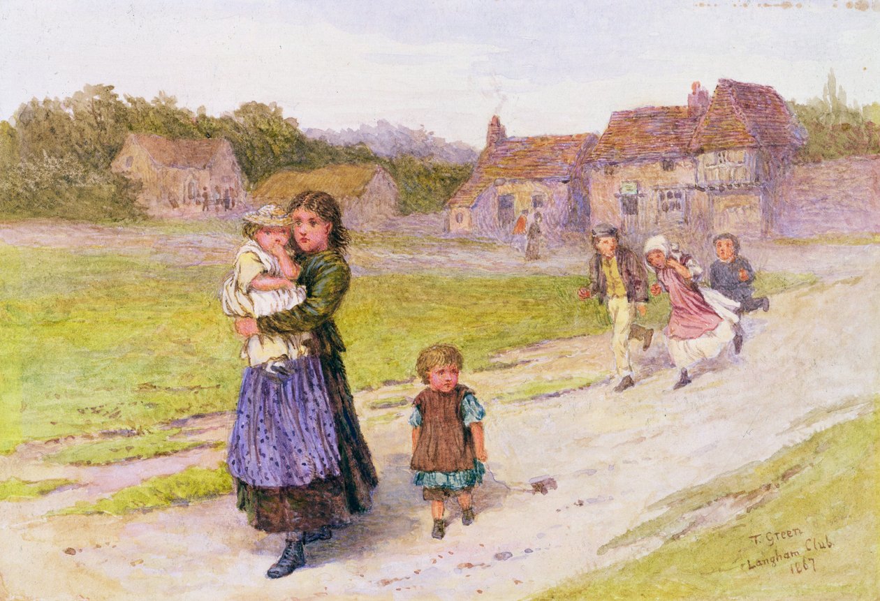 Nach der Schule, 1867 von Henry Towneley Green