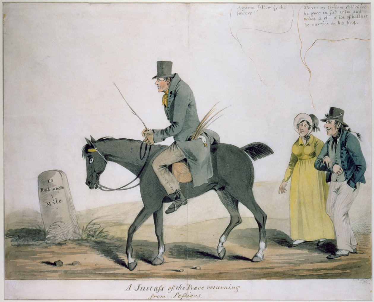 Ein Friedensrichter kehrt von den Sitzungen zurück von Henry William Bunbury