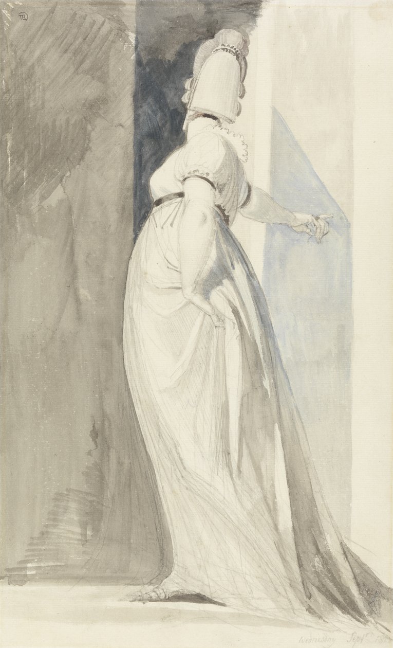Rückansicht einer stehenden Frau, genannt Mrs. Fuseli von Henry  Fuseli