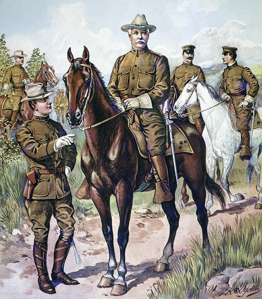 Felduniformen der US-Armee 1902-07 von Henry Alexander (after) Ogden