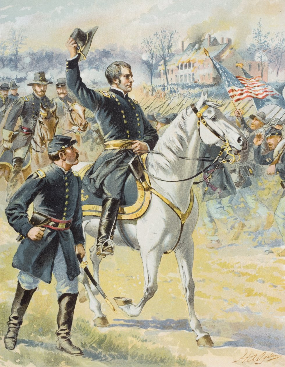 Generalmajor Hooker in der Schlacht von Chancellorville, Virginia, 3. Mai 1863 von Henry Alexander Ogden