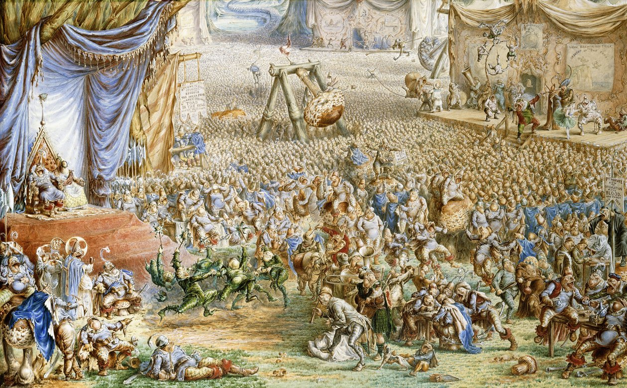 Eine Allegorie zeitgenössischer Ereignisse, 1873 von Henry Barnabus Bright
