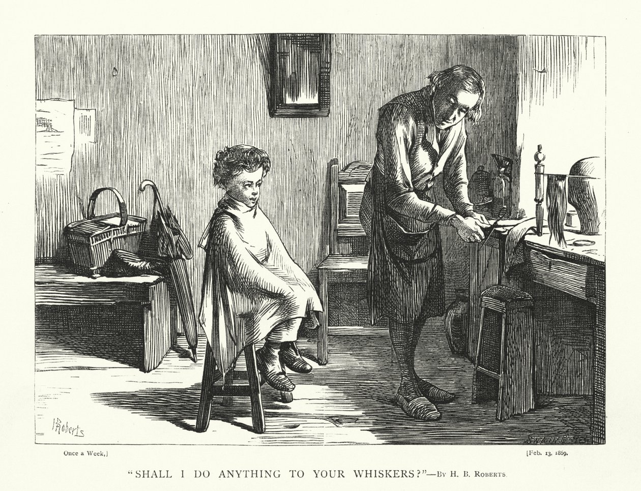 "Soll ich etwas an deinen Schnurrhaaren machen?" von Henry Benjamin Roberts