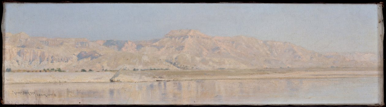 Der Nil - Luxor (Die Berge von Theben) von Henry Brokman Knudsen
