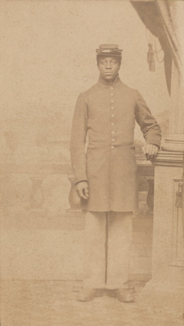 Carte-de-visite eines unbekannten Unionssoldaten, 1862-1884 von Henry C. Cushing