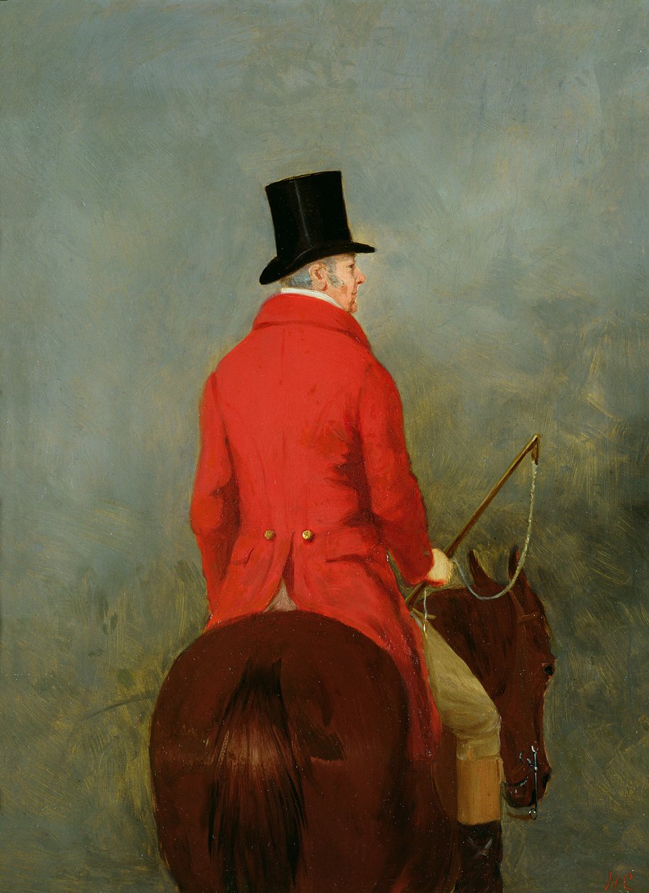 Porträt von Thomas Cholmondeley, erster Lord Delamere, auf seinem Jäger: Eine Studie für 