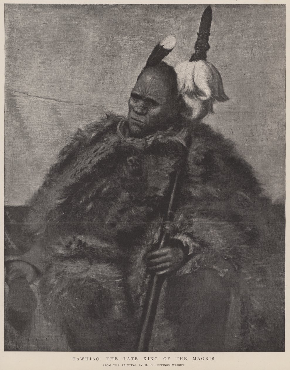 Tawhiao, der verstorbene König der Maori von Henry Charles Seppings Wright
