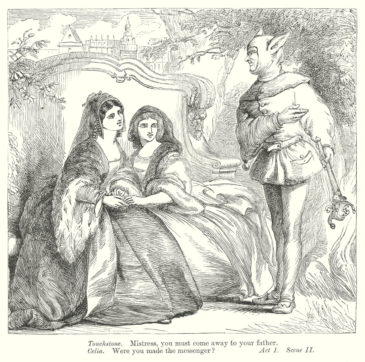 Wie es euch gefällt (Gravur) von Henry Courtney (after) Selous