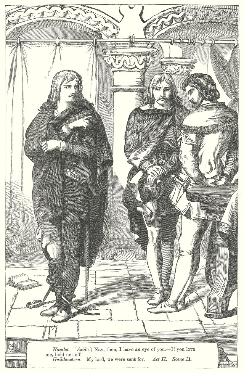 Hamlet (Gravur) von Henry Courtney (after) Selous