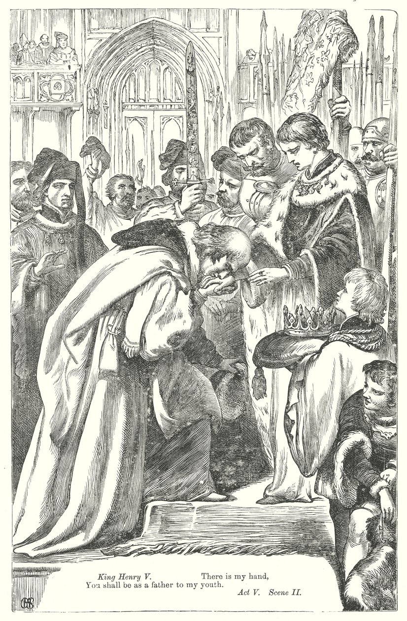 König Heinrich IV. Teil II (Gravur) von Henry Courtney (after) Selous