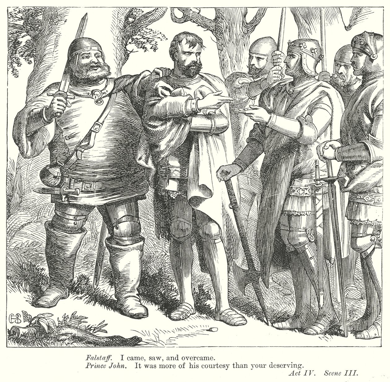 König Heinrich IV Teil II (Gravur) von Henry Courtney (after) Selous