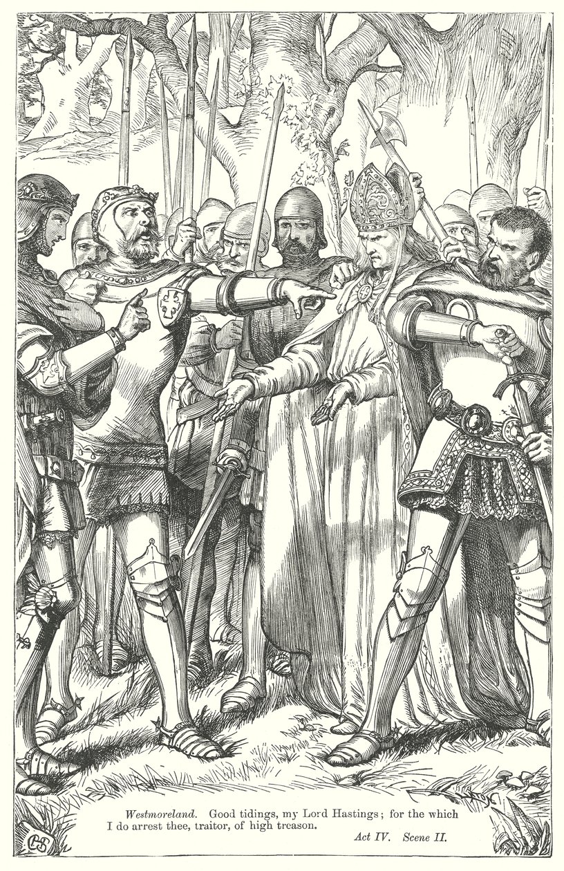 König Heinrich IV. Teil II (Gravur) von Henry Courtney (after) Selous