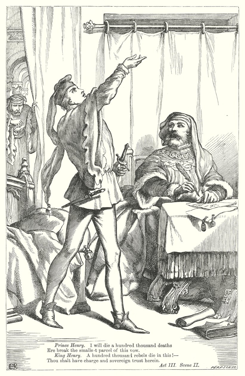 König Heinrich IV. Teil I (Gravur) von Henry Courtney (after) Selous