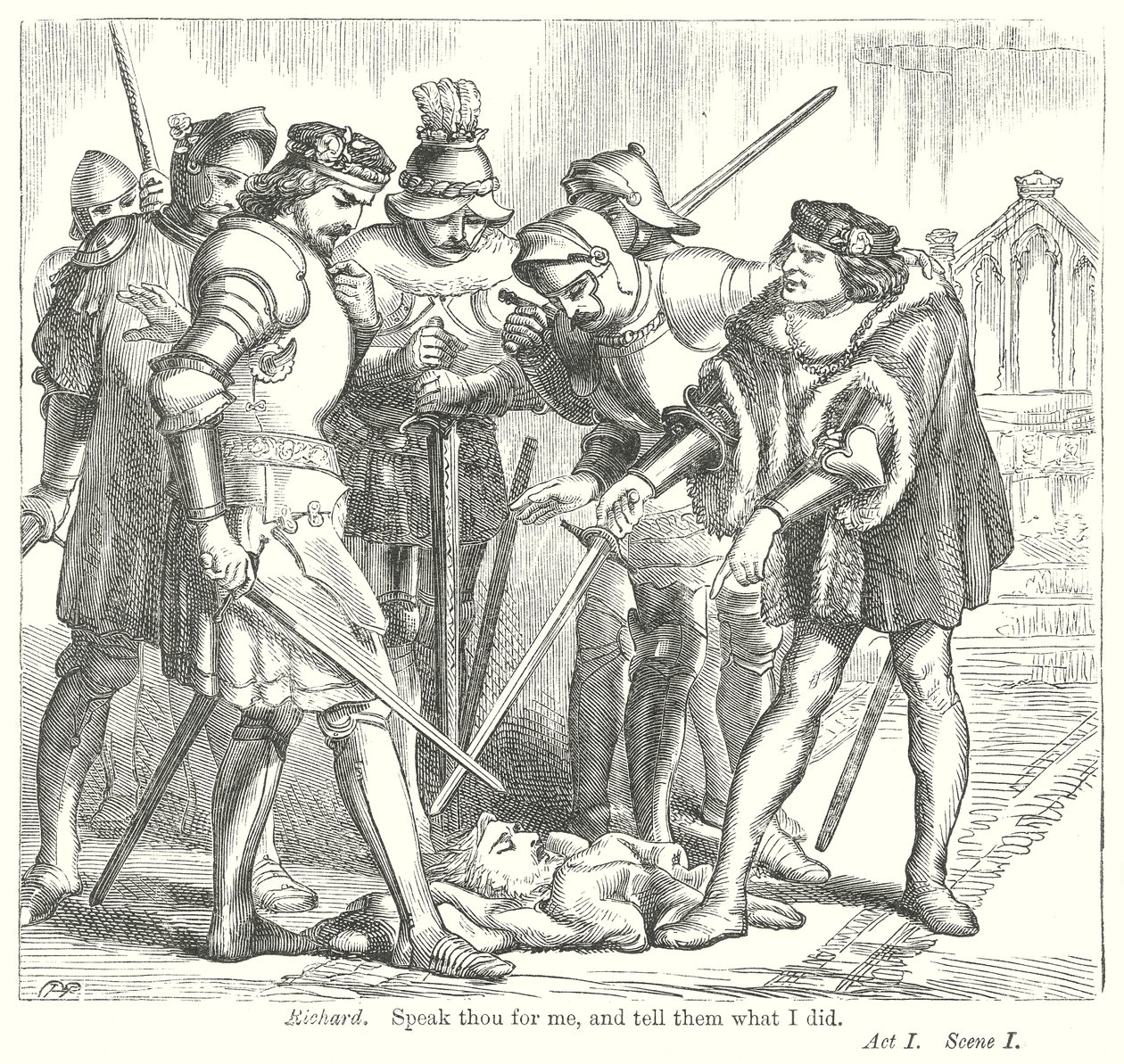 König Heinrich VI. Teil III (Gravur) von Henry Courtney (after) Selous