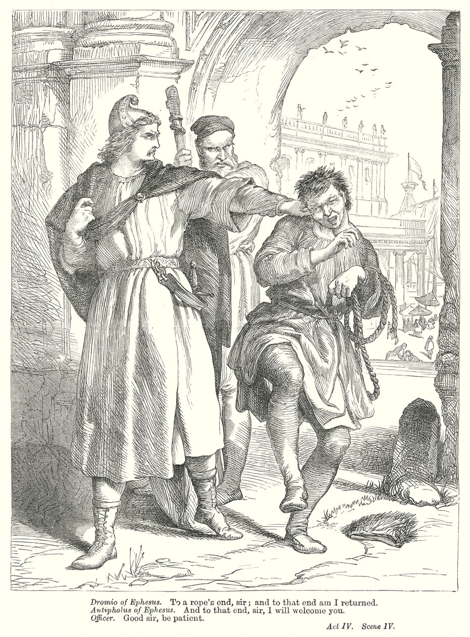 Die Komödie der Irrungen (Gravur) von Henry Courtney (after) Selous