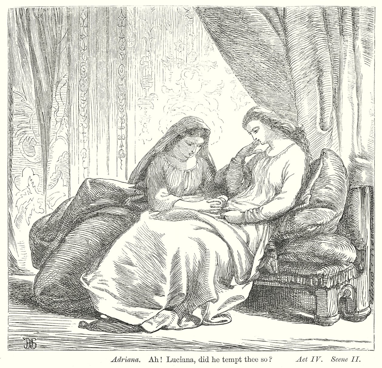 Die Komödie der Irrungen (Gravur) von Henry Courtney (after) Selous