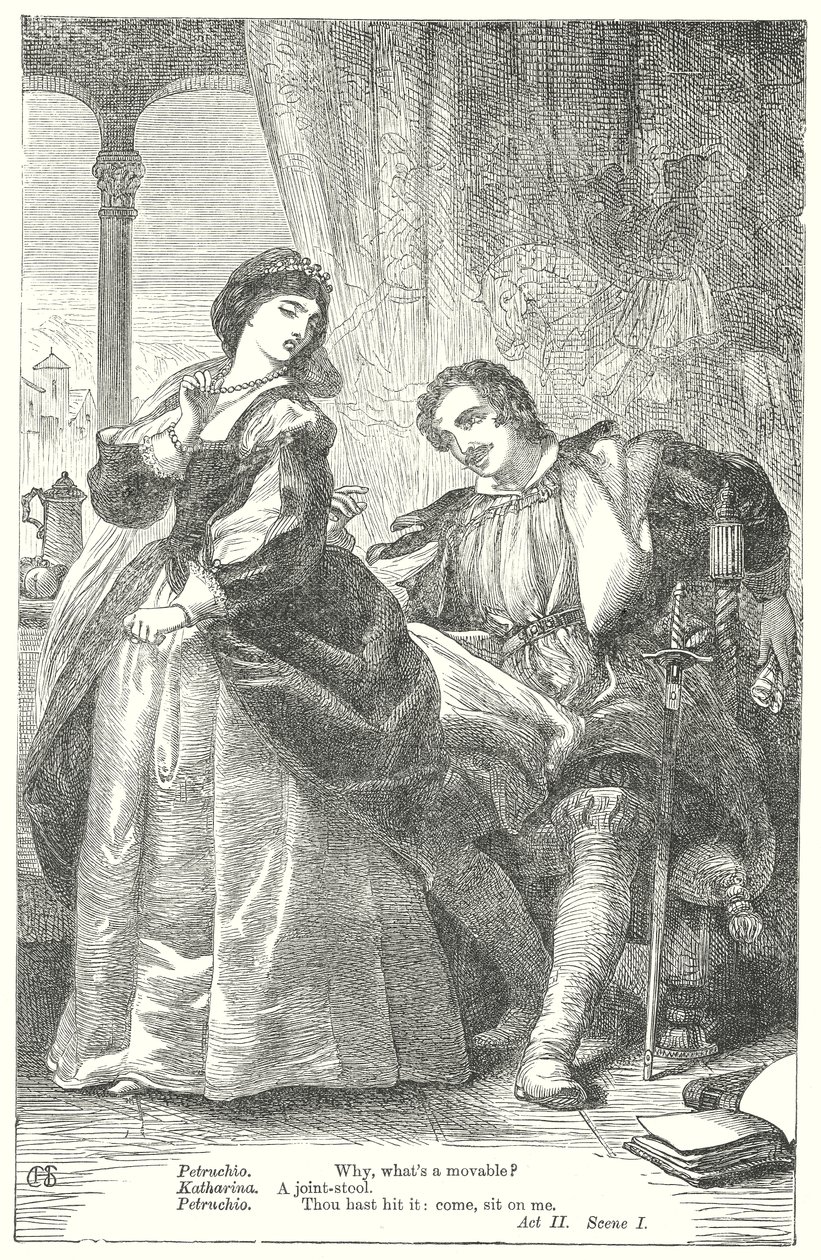 Der Widerspenstigen Zähmung von Henry Courtney (after) Selous
