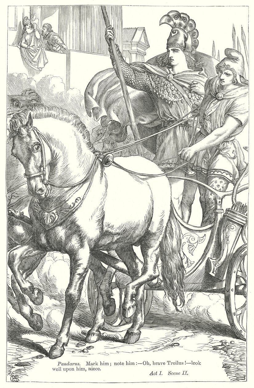 Troilus und Cressida von Henry Courtney (after) Selous