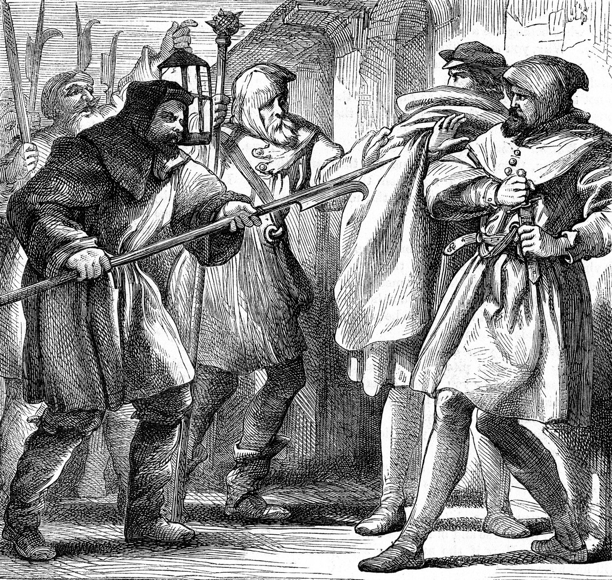 Szene aus Shakespeares Viel Lärm um nichts, 1870 von Henry Courtney Selous